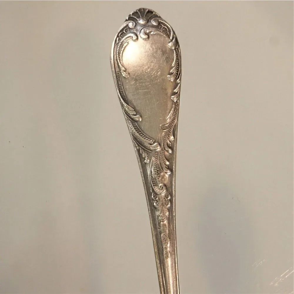 Antique Fork Silverplate Non US Unidentified Pattern Maker - Picture 7 of 11